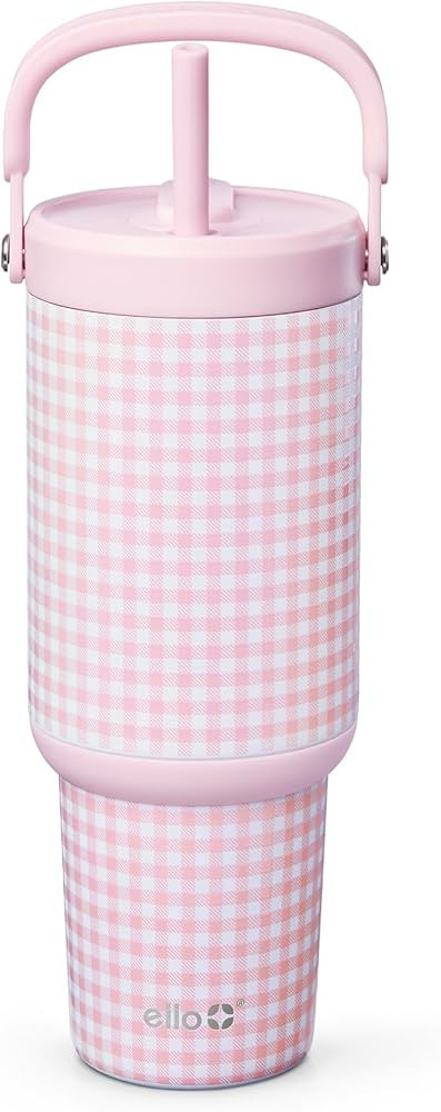 Ello Oasis Go+ 32oz Tumbler with Top Handle and Retracting Straw | Reusable Insulated Stainless S... | Amazon (US)