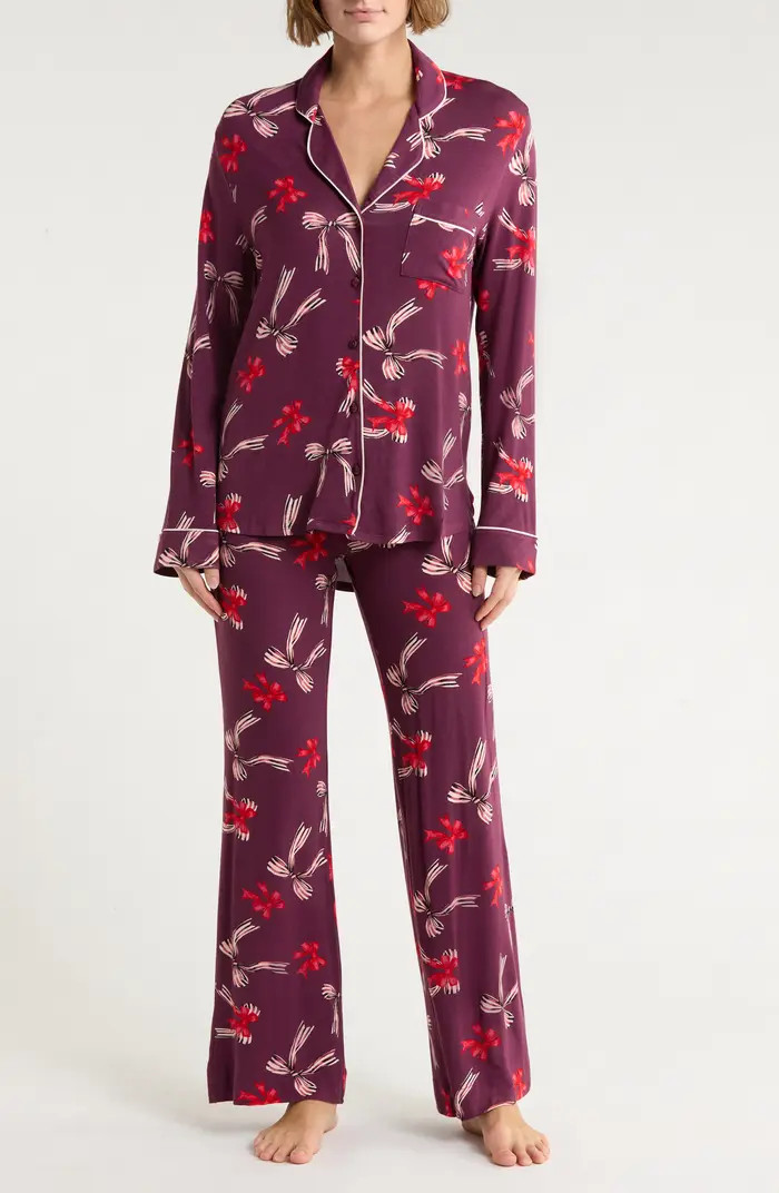 Tranquility Long Sleeve Shirt & Pants Pajamas | Nordstrom Rack