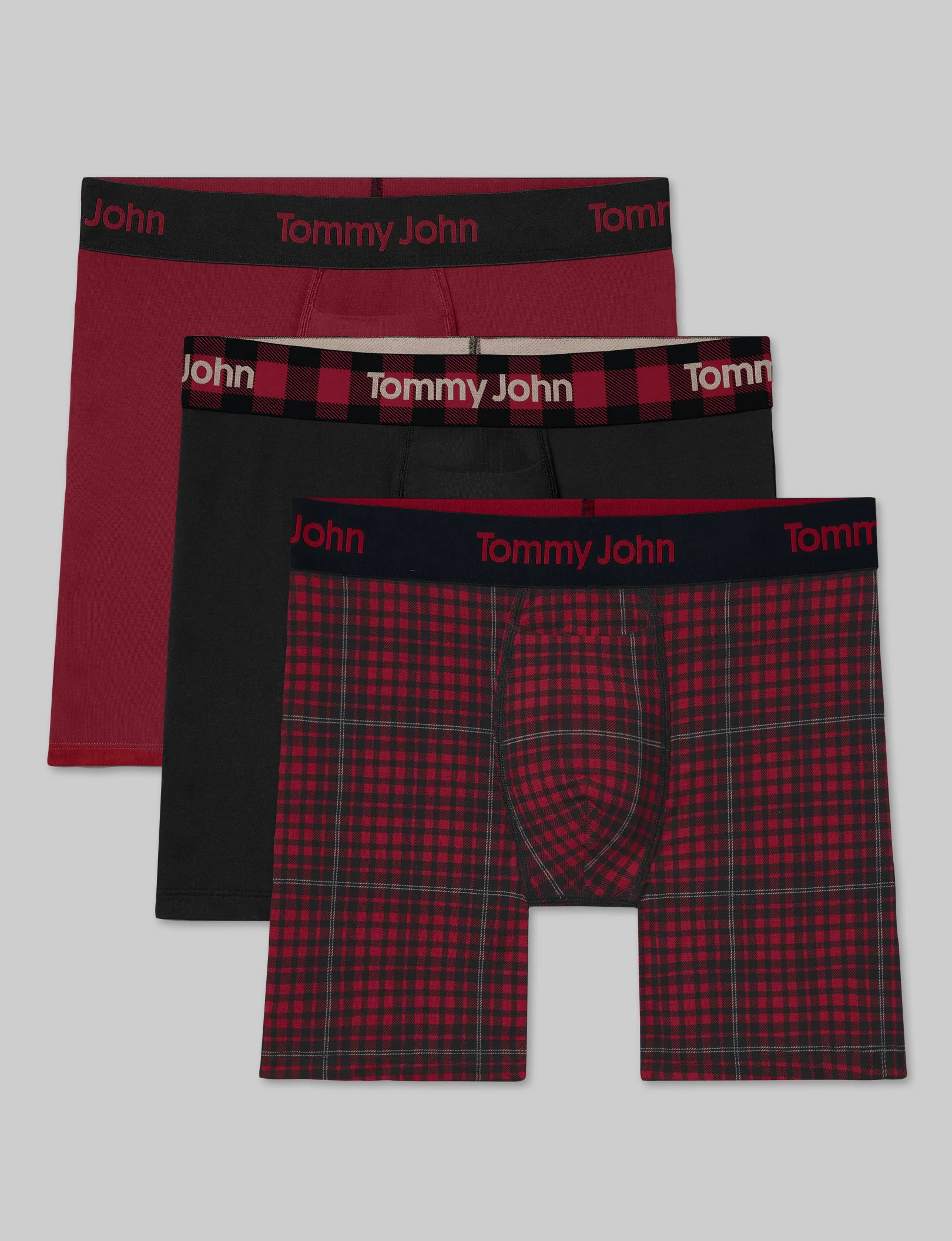 Second Skin Mid-Length Boxer Brief 6" (3-Pack) | Tommy John