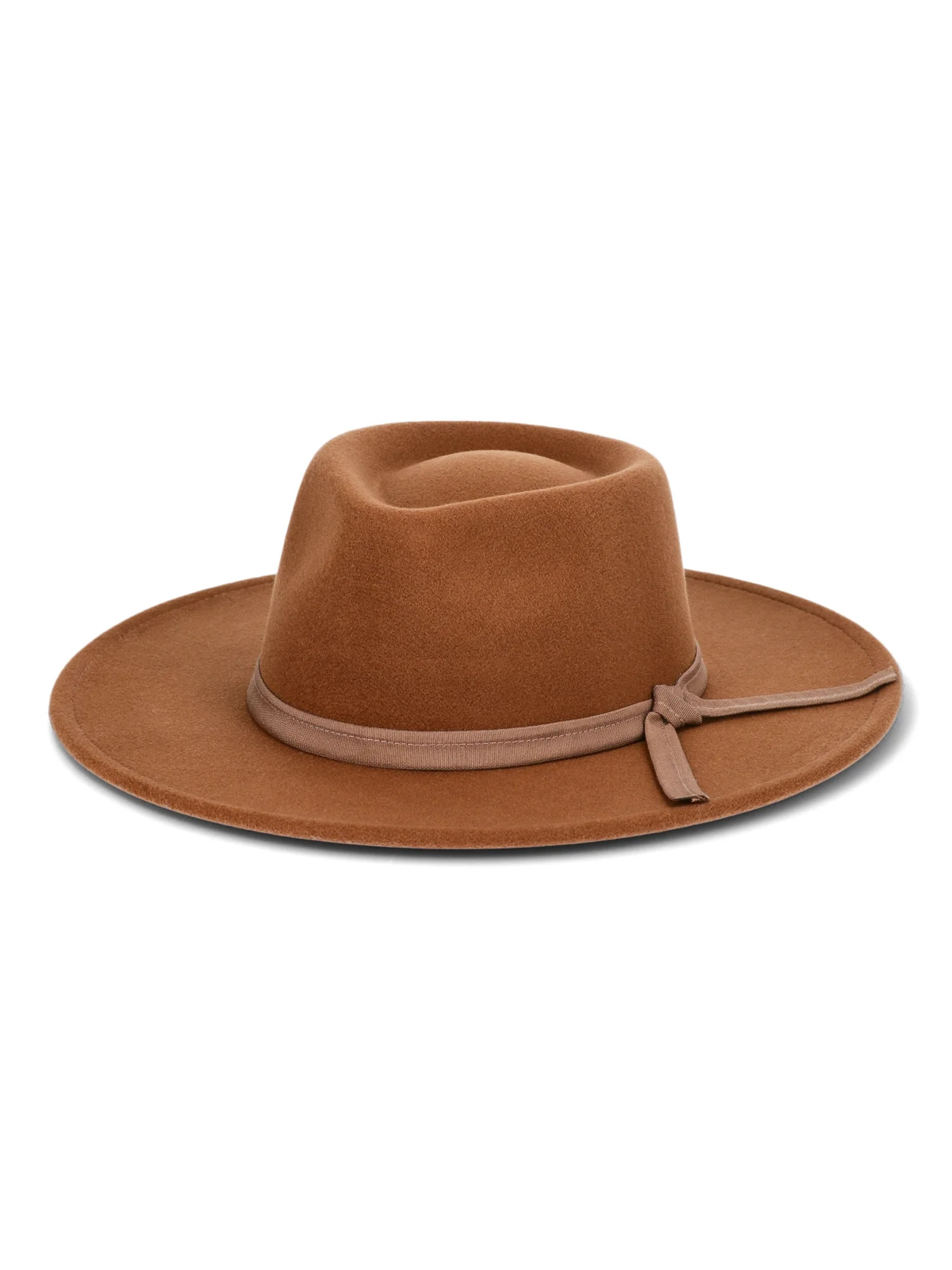 Time and Tru Women’s Felt Fedora Hat with Grosgrain Trim - Walmart.com | Walmart (US)