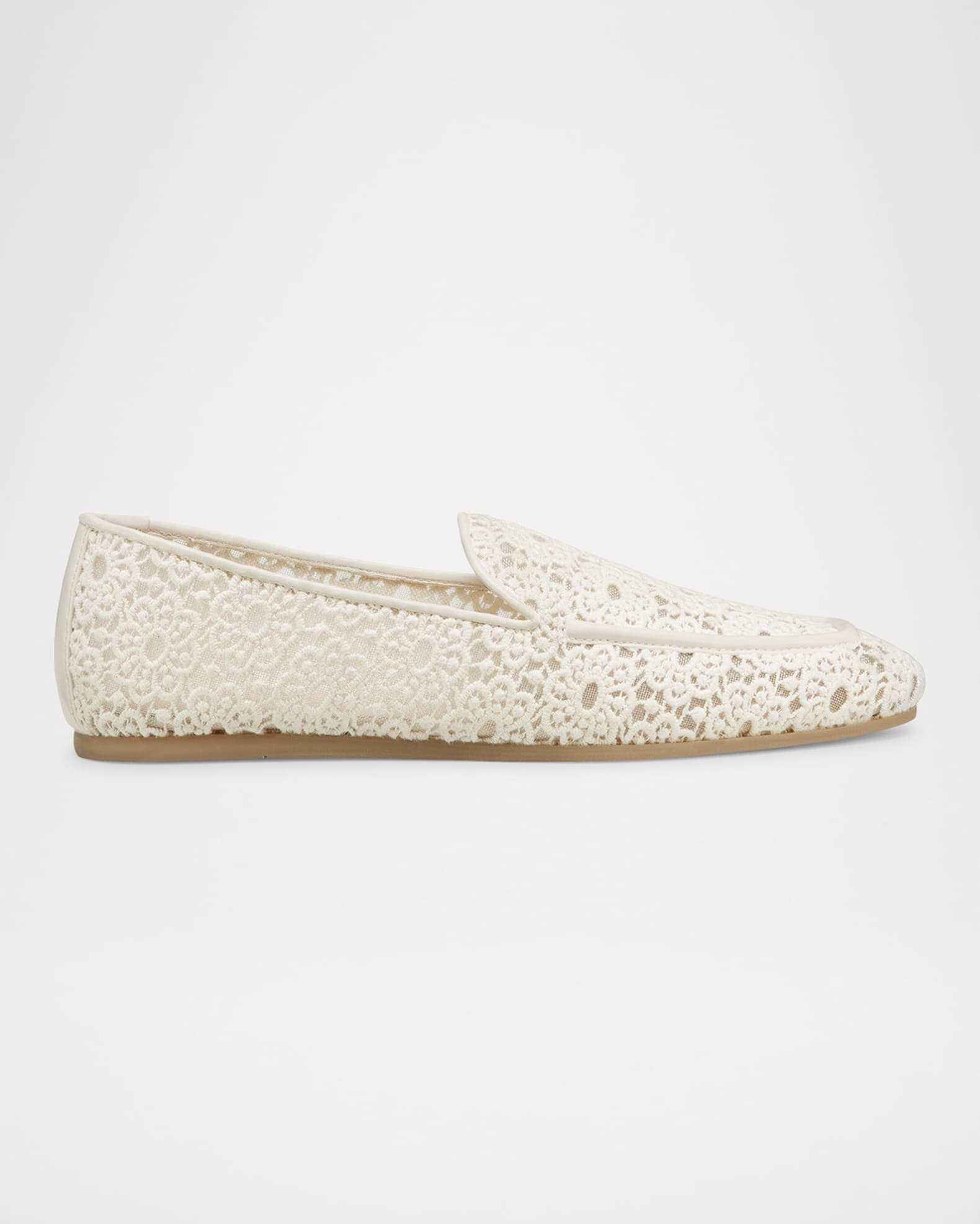 Lee Crochet Leather Loafers | Neiman Marcus