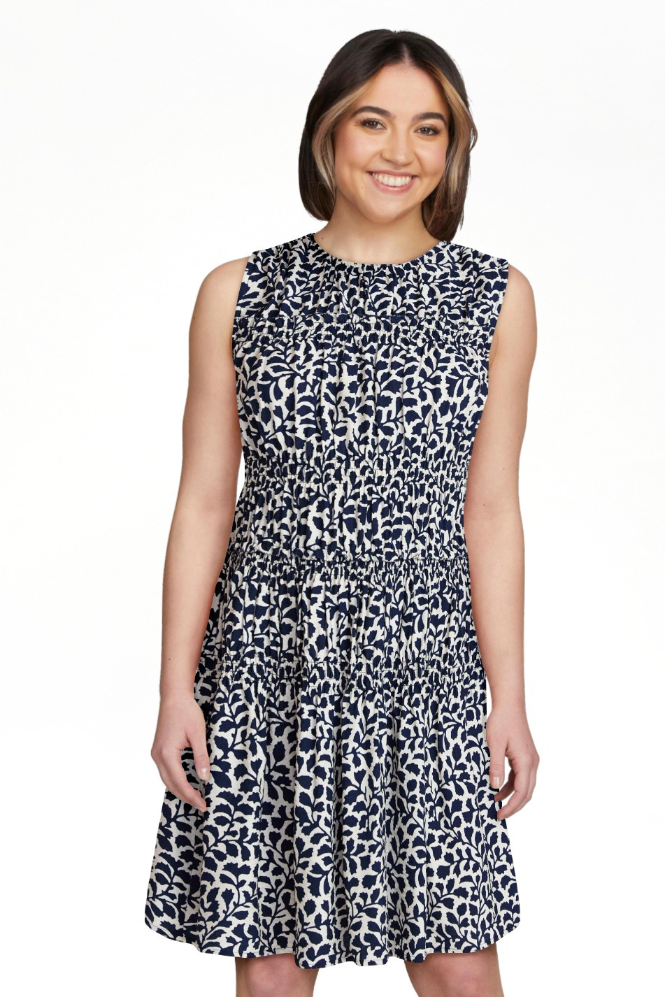 Time and Tru Women's Smocked Sleeveless Mini Dress, Sizes XS-XXXL | Walmart (US)