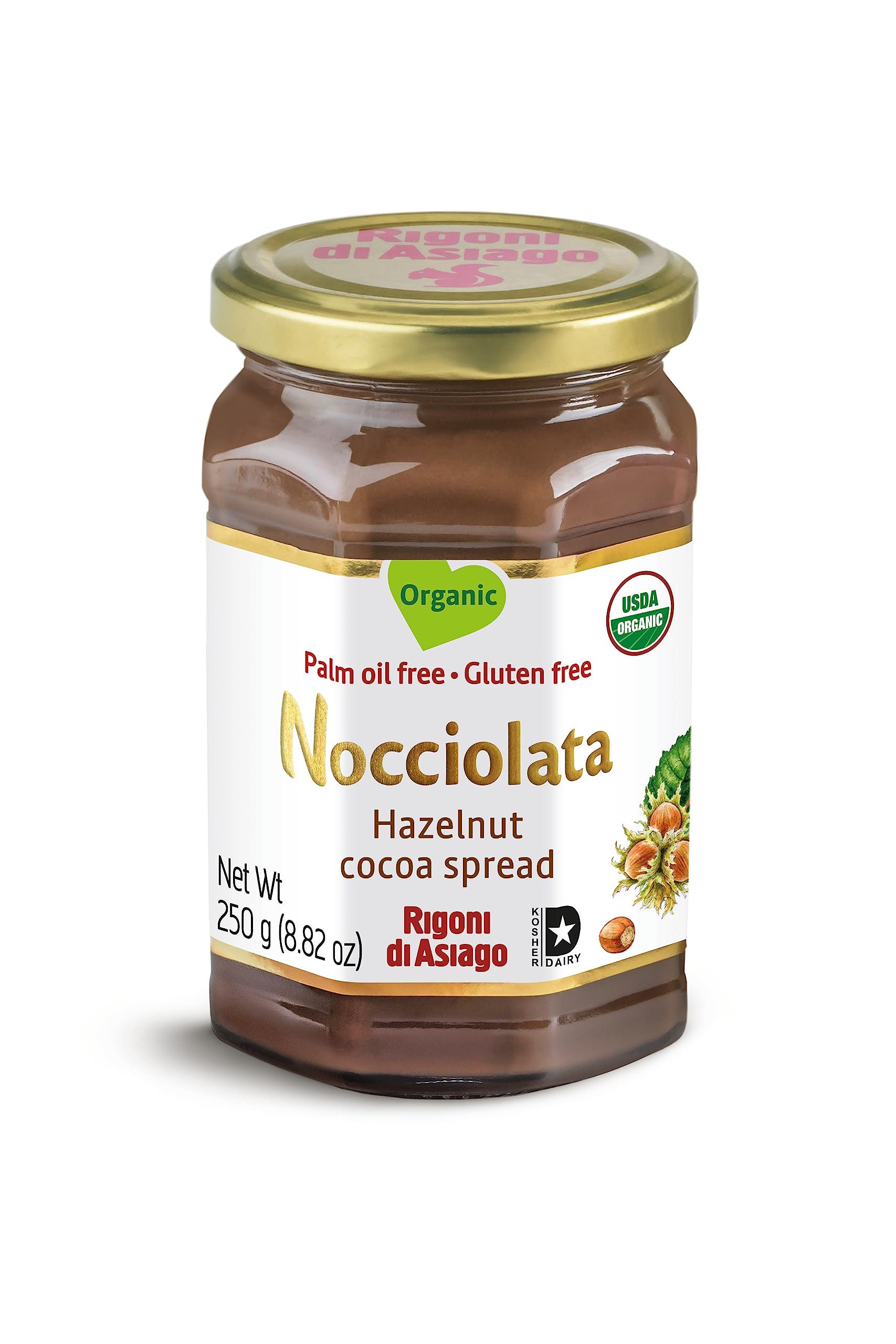 Nocciolata Organic Classic Hazelnut Spread, 8.82 Ounce | Amazon (US)