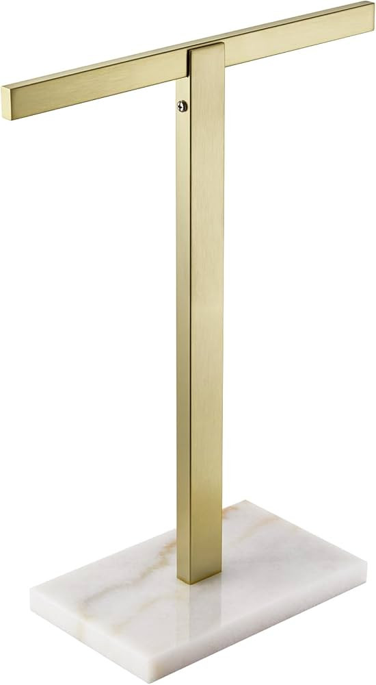 KOKOSIRI Hand Towel Holder Stand Towel Rack with Marble Base for Bathroom Kitchen Vanity Countert... | Amazon (US)