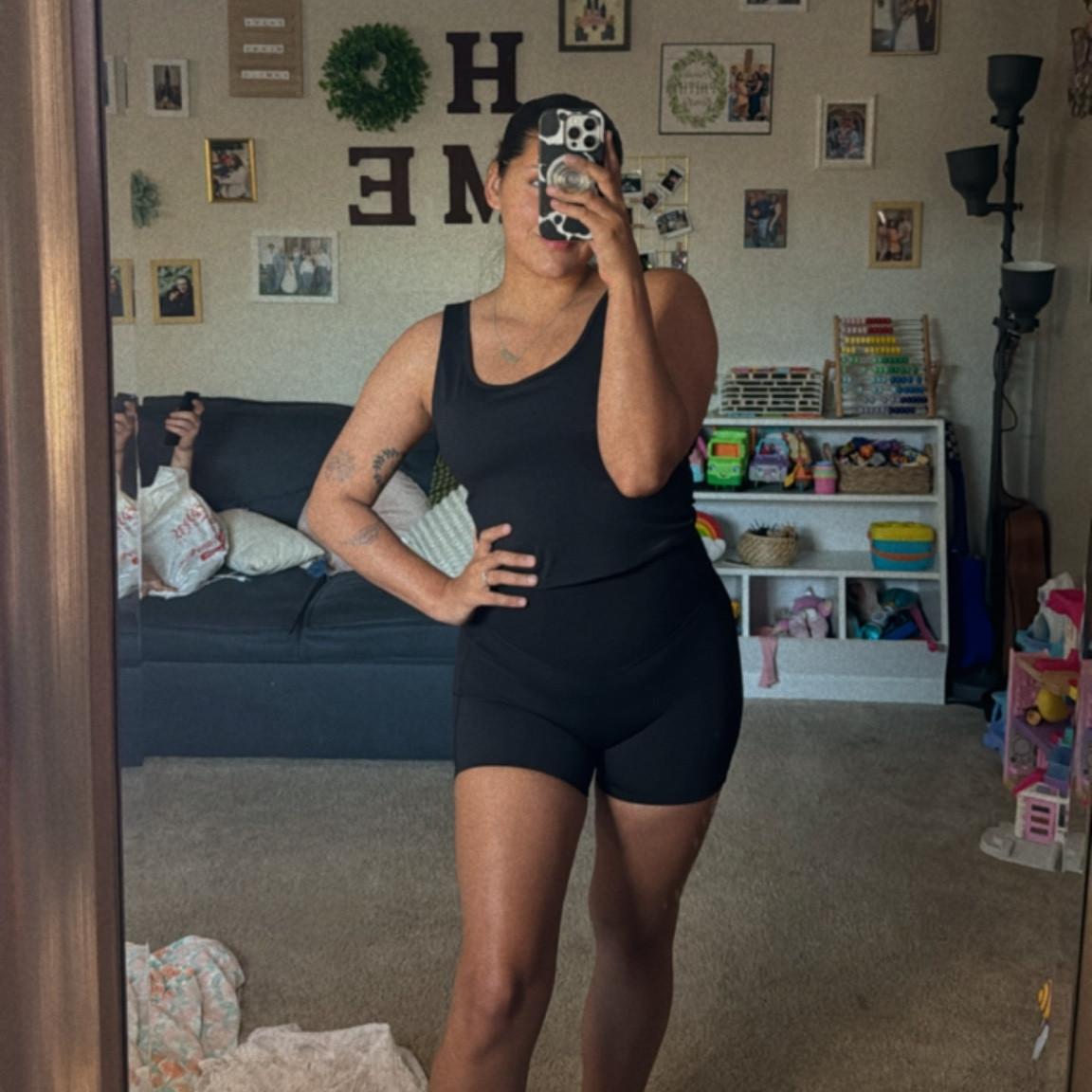#halara #bikershorts #outfitinspo #momoutfit #halaraoutfit #momfit 