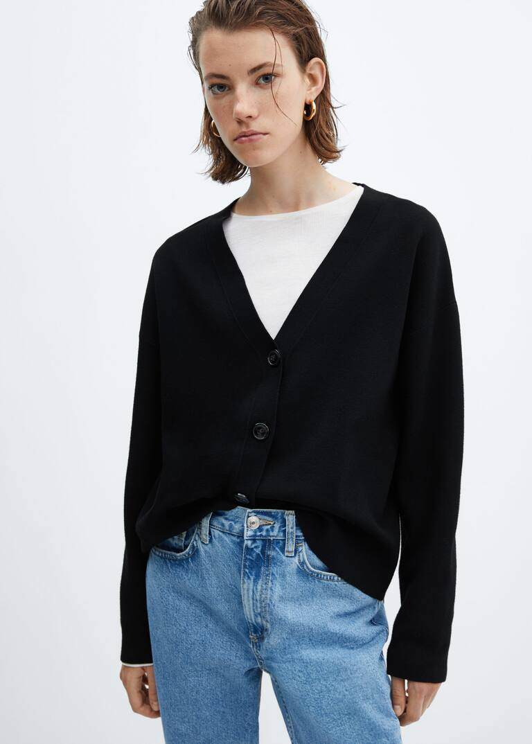 Button knit cardigan -  Women | Mango USA | MANGO (US)