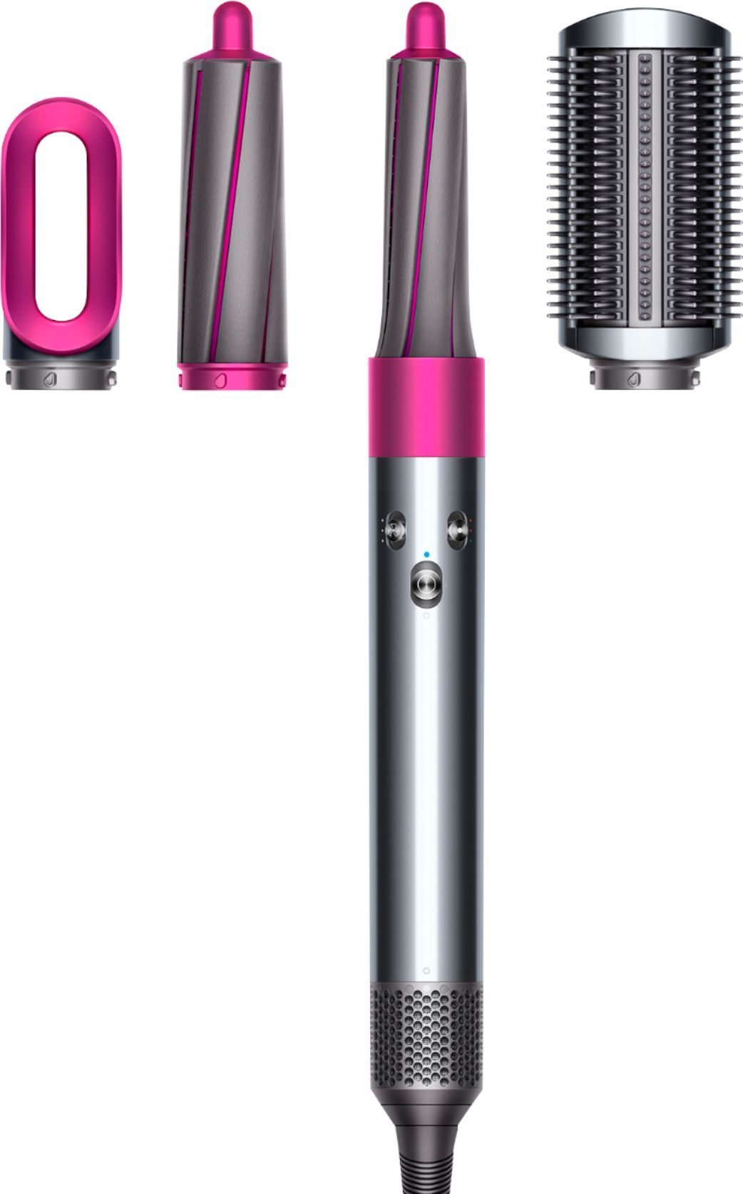 Dyson Airwrap™ Smooth + Control Styler for frizz-prone hair Fuchsia, Nickel 310730-01 - Best Bu... | Best Buy U.S.