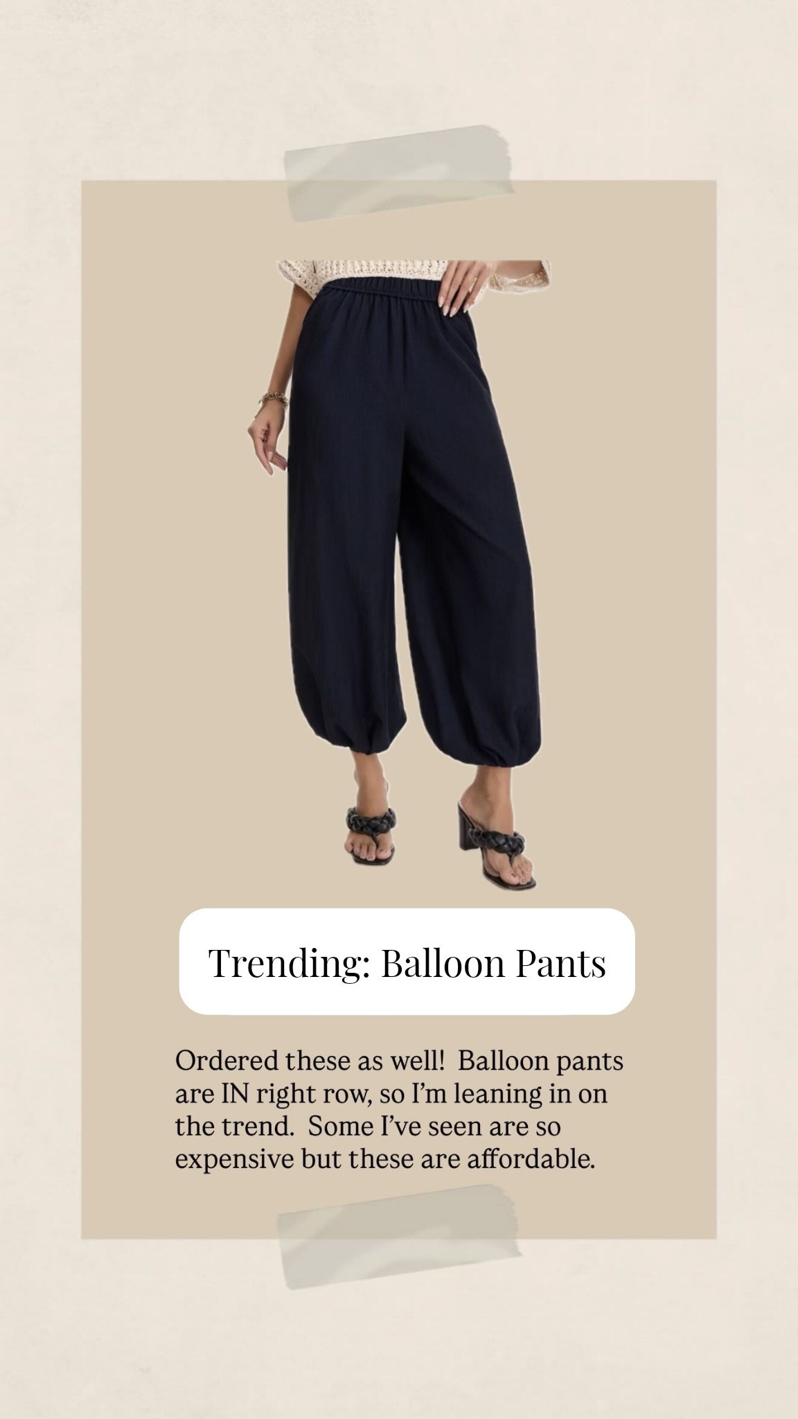 Balloon pants are trending and these are an affordable option!  Love the length and style on these.

#LTKSeasonal #LTKootd #LTKOver40