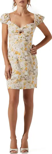 Cap Sleeve Floral Minidress | Nordstrom Rack