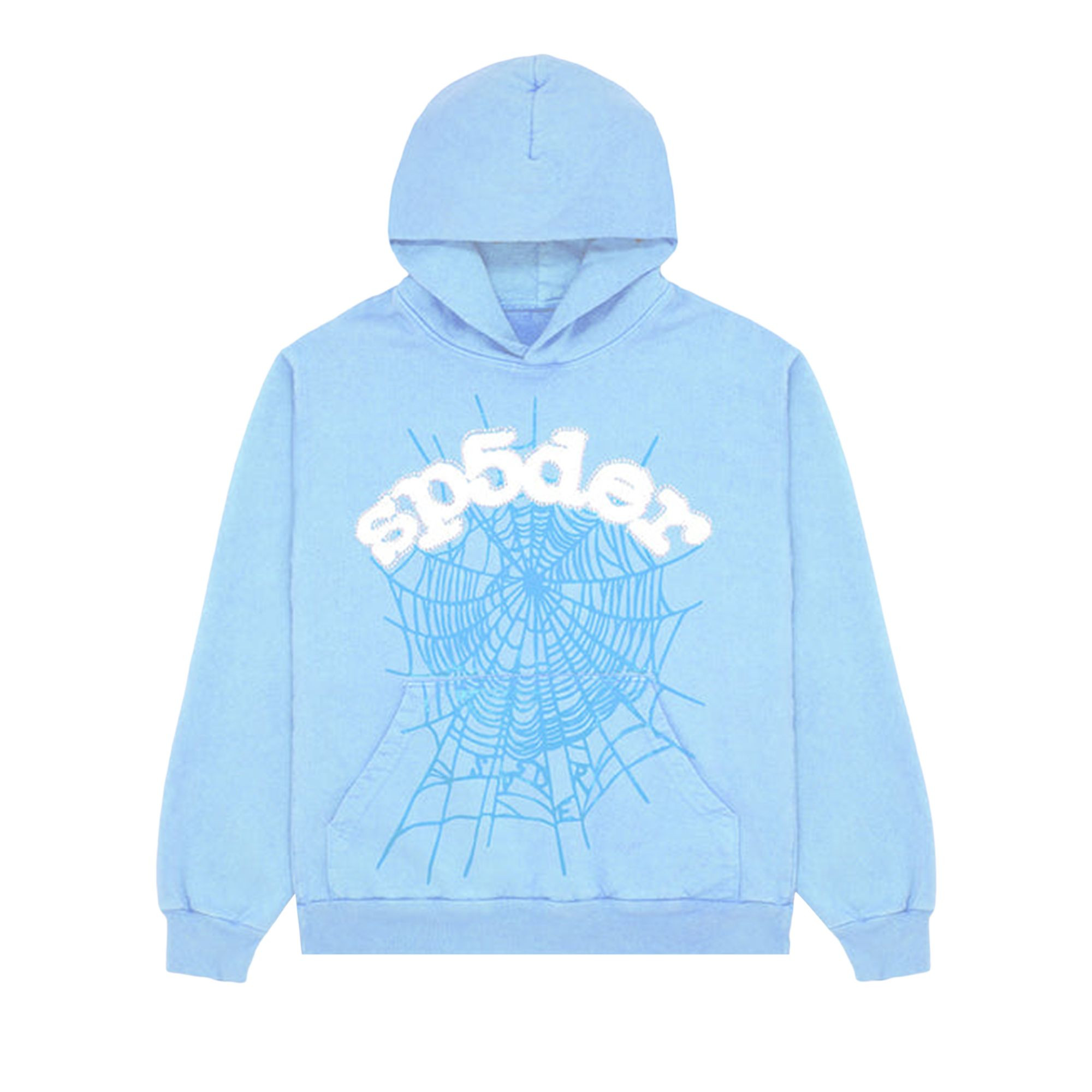 Sp5der Web Hoodie 'Sky Blue' | GOAT