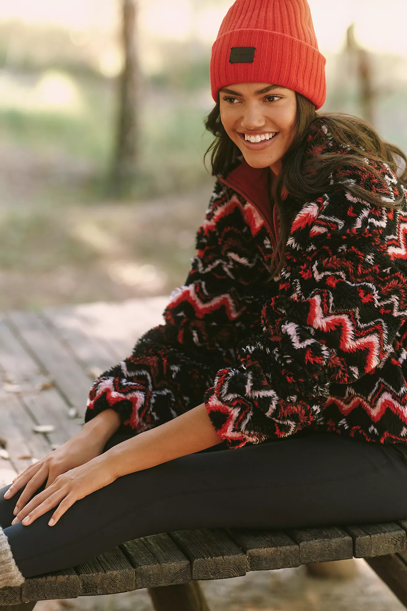 Beach Riot Leona Slopes Sherpa Quarter-Zip Pullover | Anthropologie (US)