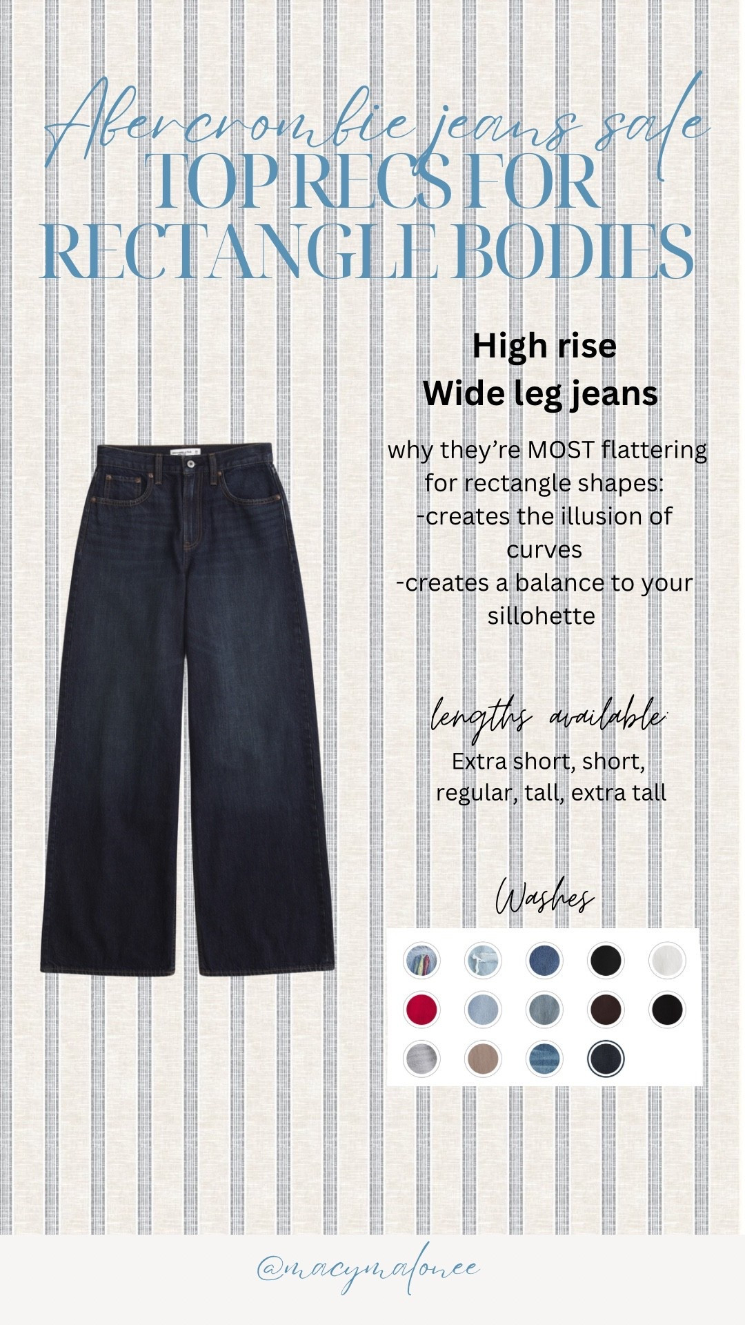 My favorite jeans as a rectangle body type! Use code: DENIMAF for additional 15% off! 

I’m 510 and wear a 27 tall or extra tall