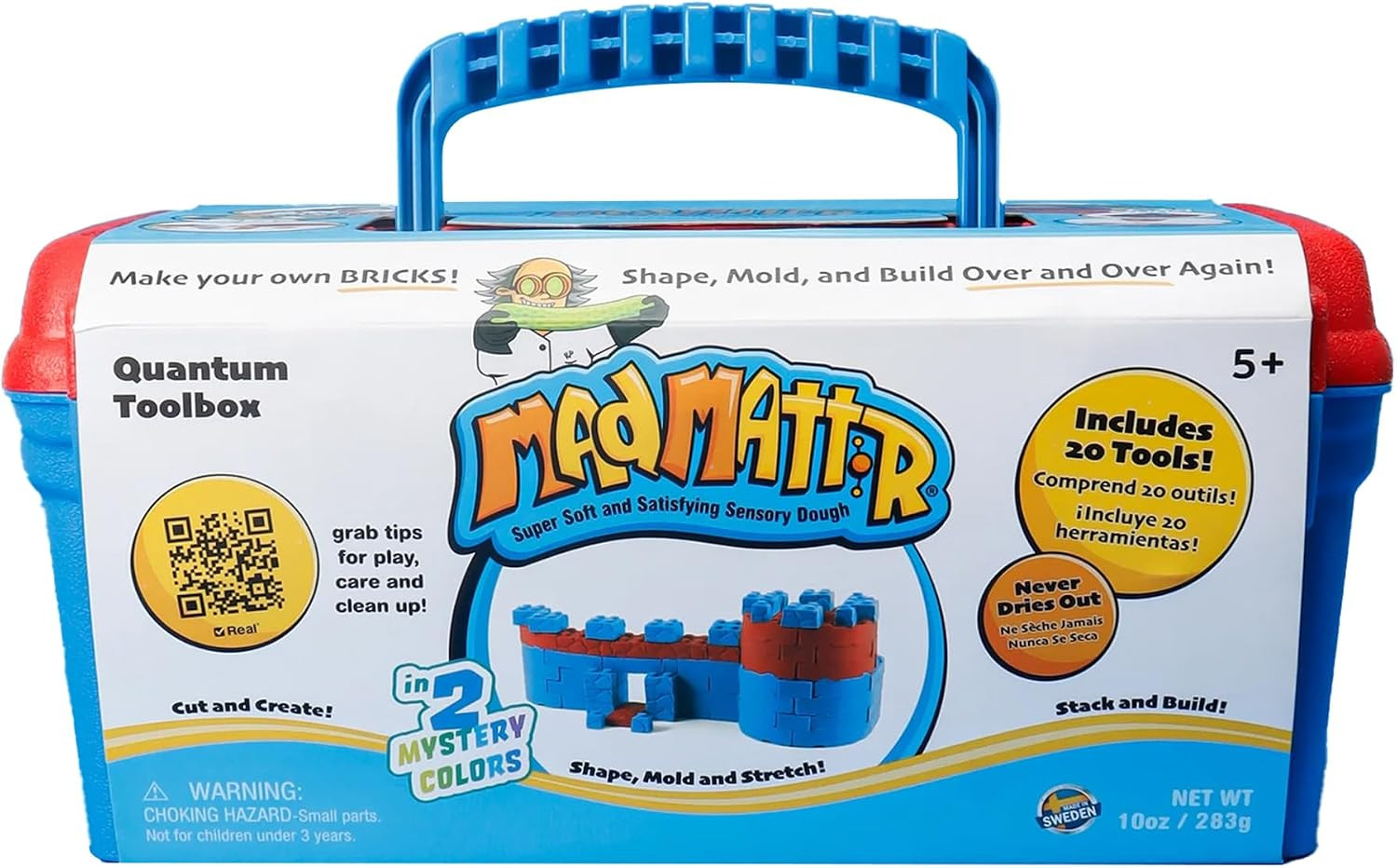 Mad Mattr Quantum Tool Box, Construction Kit, Sensory Dough, 10oz | Amazon (US)