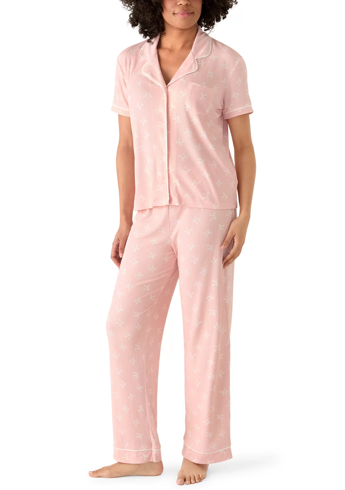 Sincerely JulesWomen's Short Sleeve Notch Pajama Set | Belk