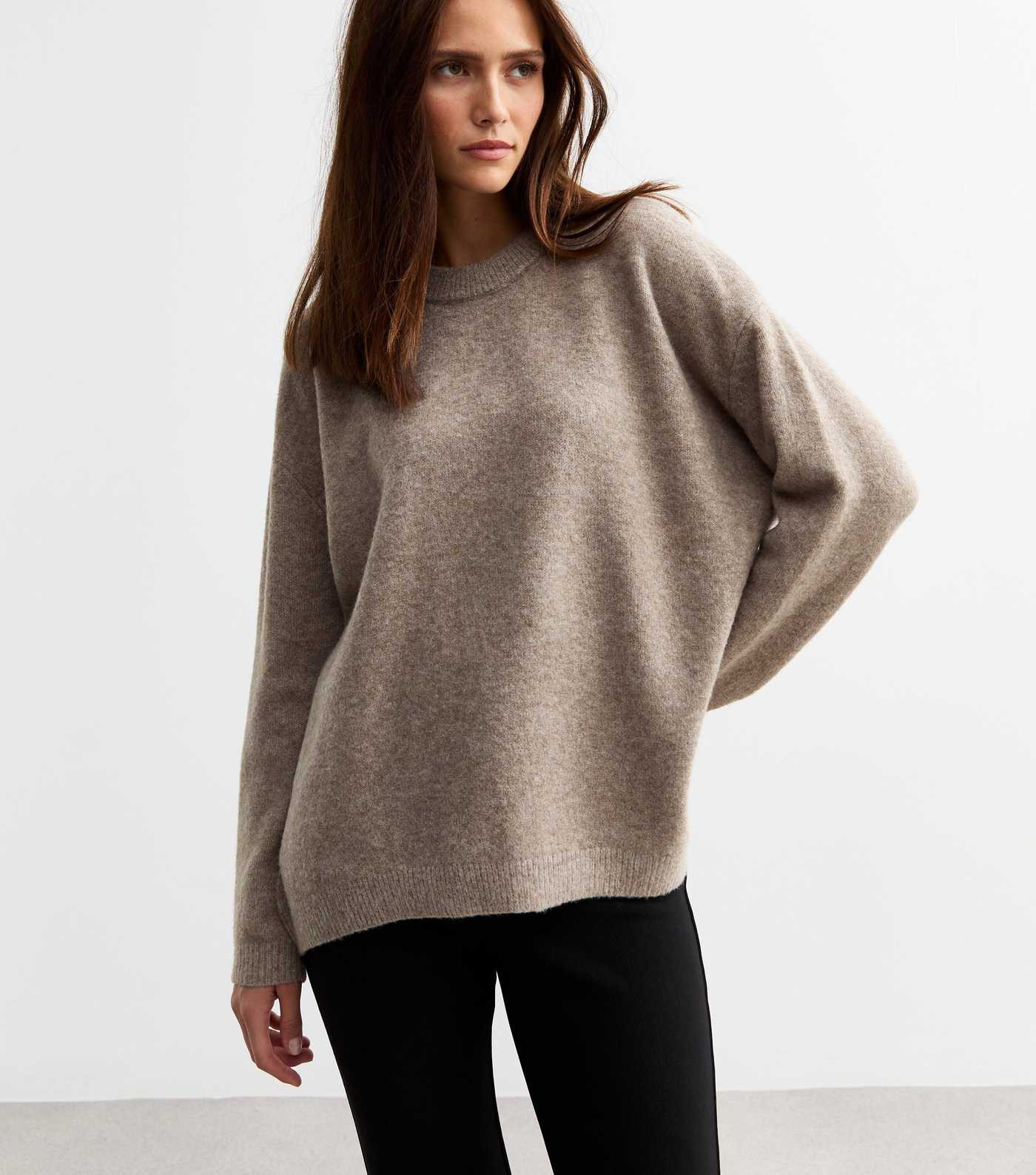 Mink Oversized Knitted Jumper
						
						Add to Saved Items
						Remove from Saved Items | New Look (UK)