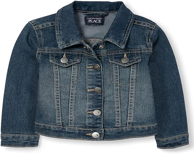 The Children's Place Baby Toddler Girls Basic Denim Jacket | Amazon (US)
