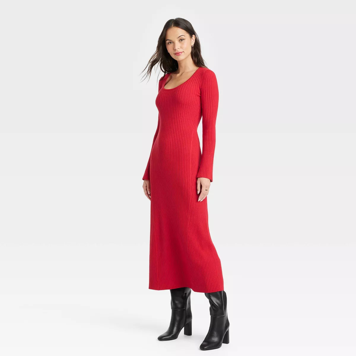 Women's Long Sleeve Maxi Sweater Dress - A New Day™ | Target