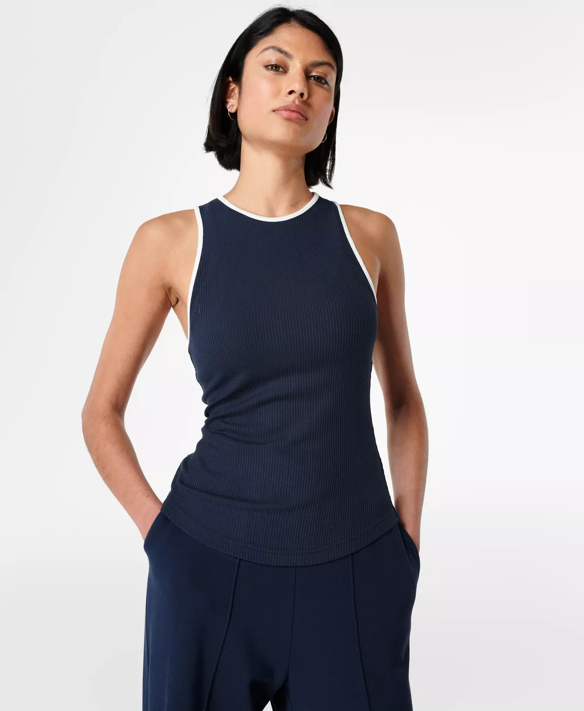 Harper Racer Rib Vest | Sweaty Betty UK