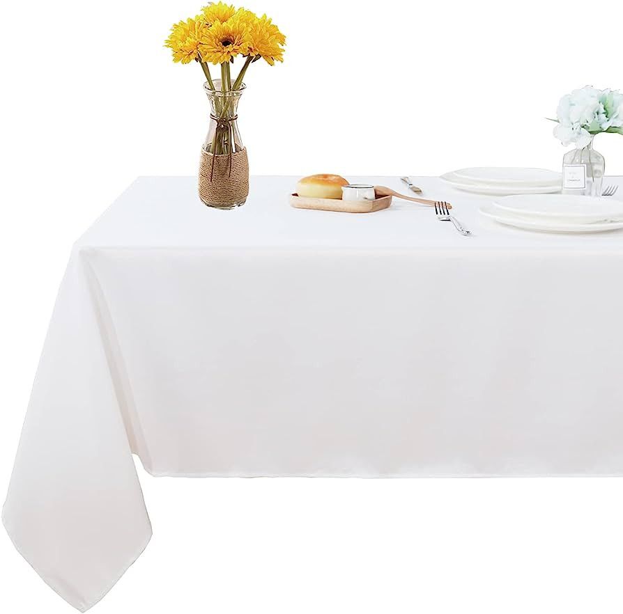 Fitable Rectangle 4 Feet Tablecloth 60x84 inch Tablecloth Stain and Wrinkle Resistant Washable Po... | Amazon (US)