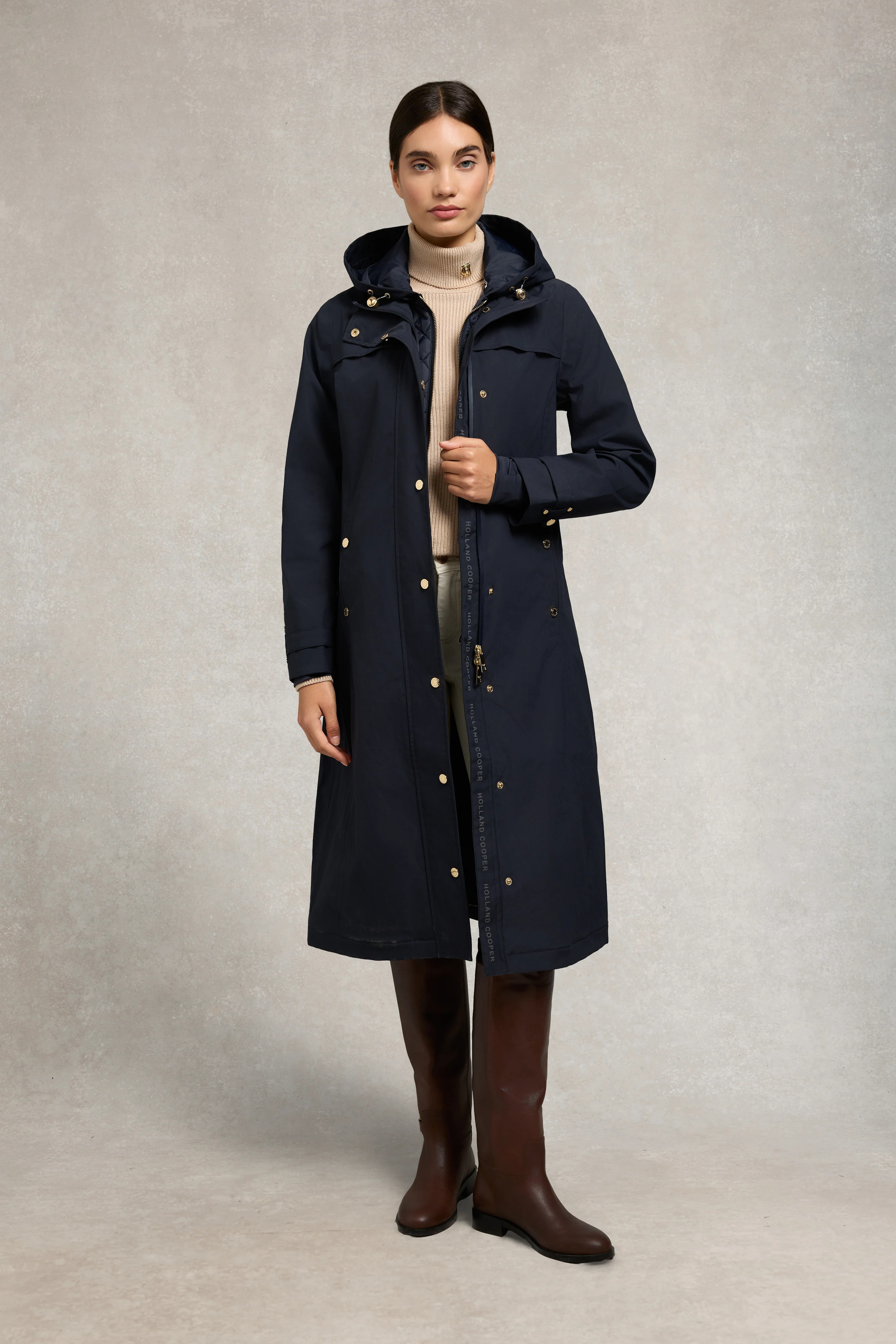 Folgate Rain Coat (Ink Navy) | Holland Cooper