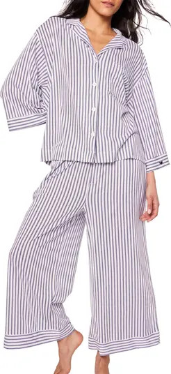 Olivia Wide Leg Pima Cotton Pajamas | Nordstrom