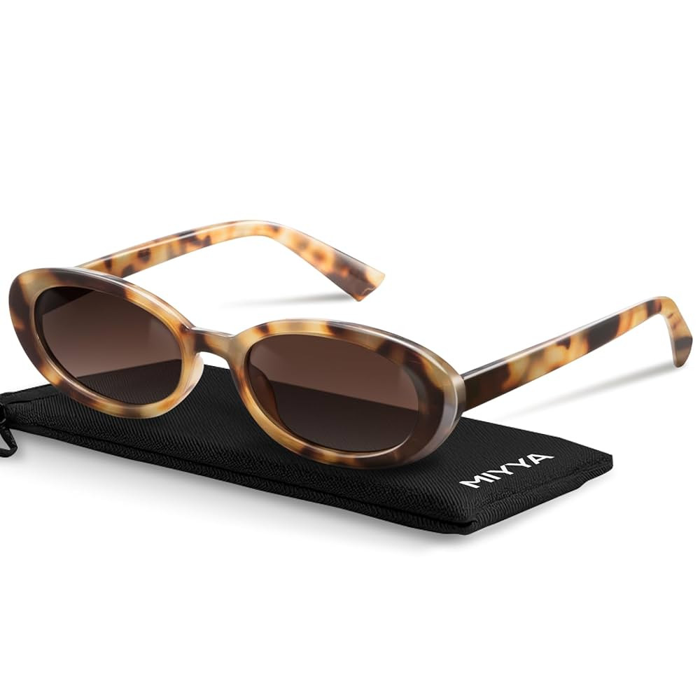 miyya Old Money Polarized Oval Sunglasses – 2025 Edition, UV400 Protection, Feather-Light Fit &... | Amazon (US)