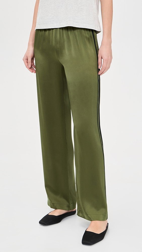 The Silk Stripe Simple Pants | Shopbop