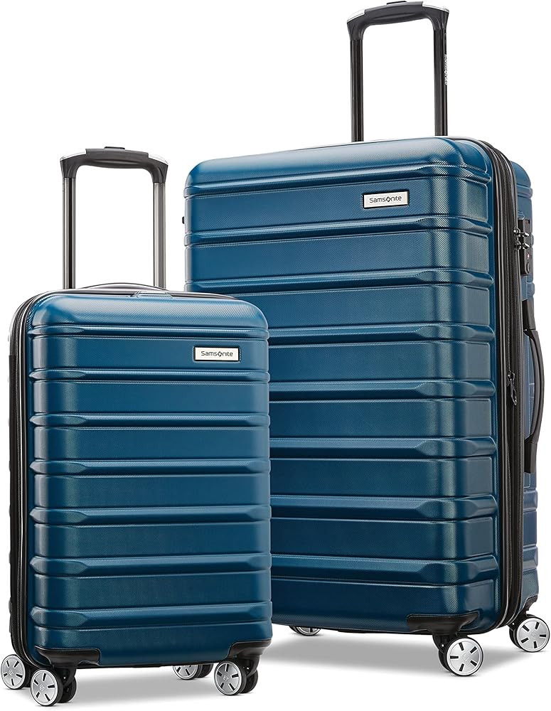 Samsonite Omni 2 Hardside Expandable Luggage, Lagoon Blue, 2-Piece Set (20/24) | Amazon (US)