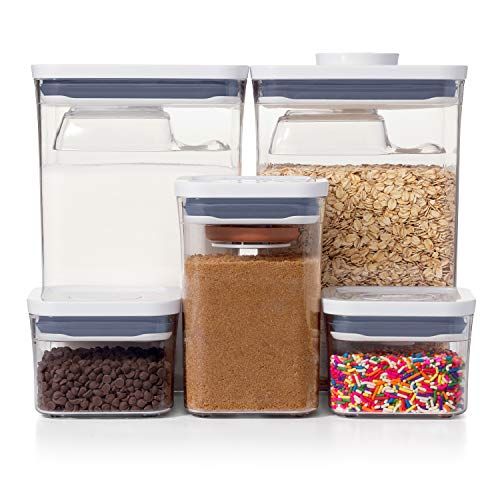 OXO Good Grips 8-Piece Baking Essentials POP Container Set, White | Amazon (US)