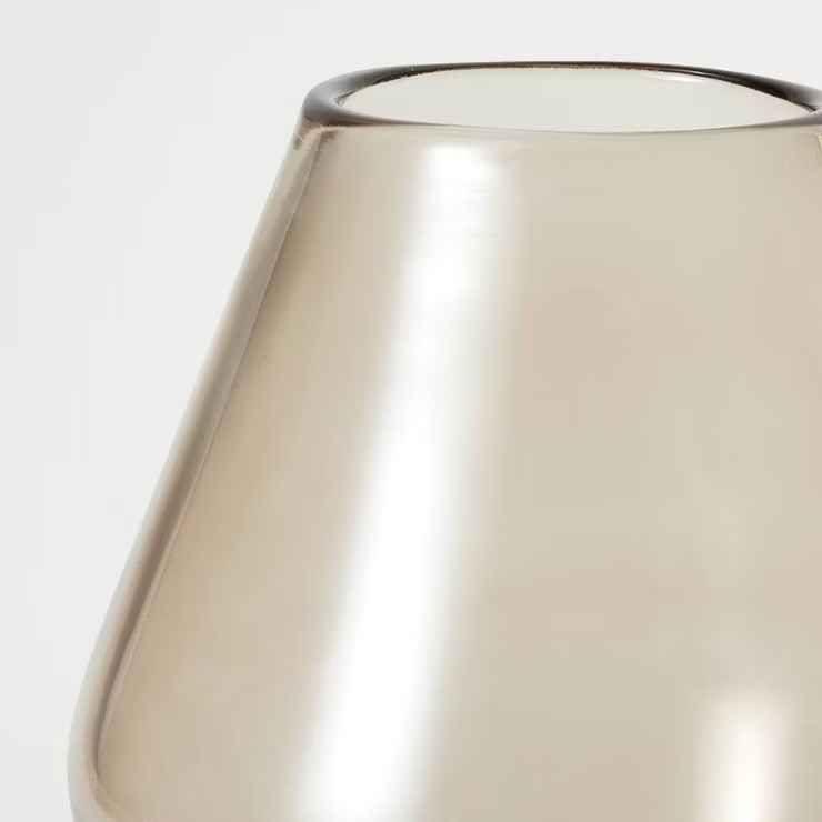 Pedestal Smoky Glass Vase - Threshold™ designed with Studio McGee | Target