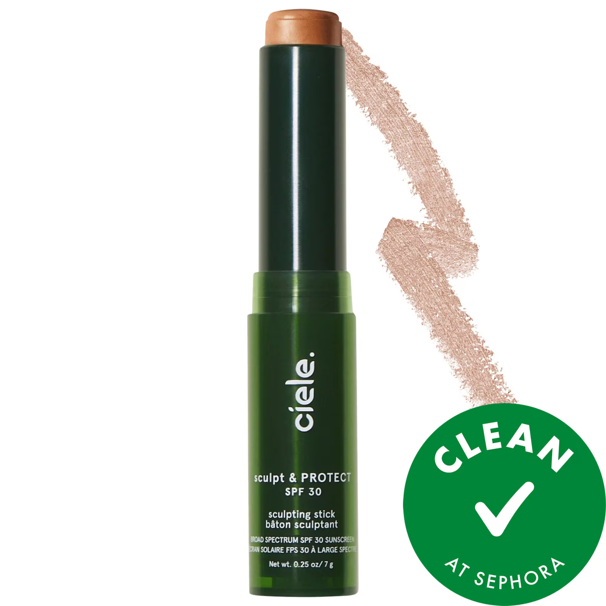 ciele sculpt & PROTECT SPF 30+ bronzing cream contour stick 01 Light 0.25 oz / 7 g | Sephora (US)
