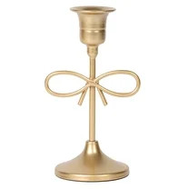 Home Decor Collection Sterling & Noble Home Gold Metal 5.91" Indoor Tabletop Taper Candleholder w... | Walmart (US)