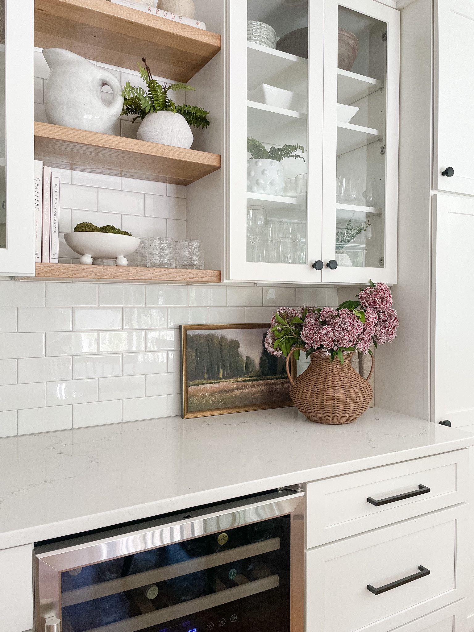 Vase, kitchen spring decor, home decor, wall art, kitchen shelf styling 

#LTKhome #LTKfindsunder100 #LTKstyletip