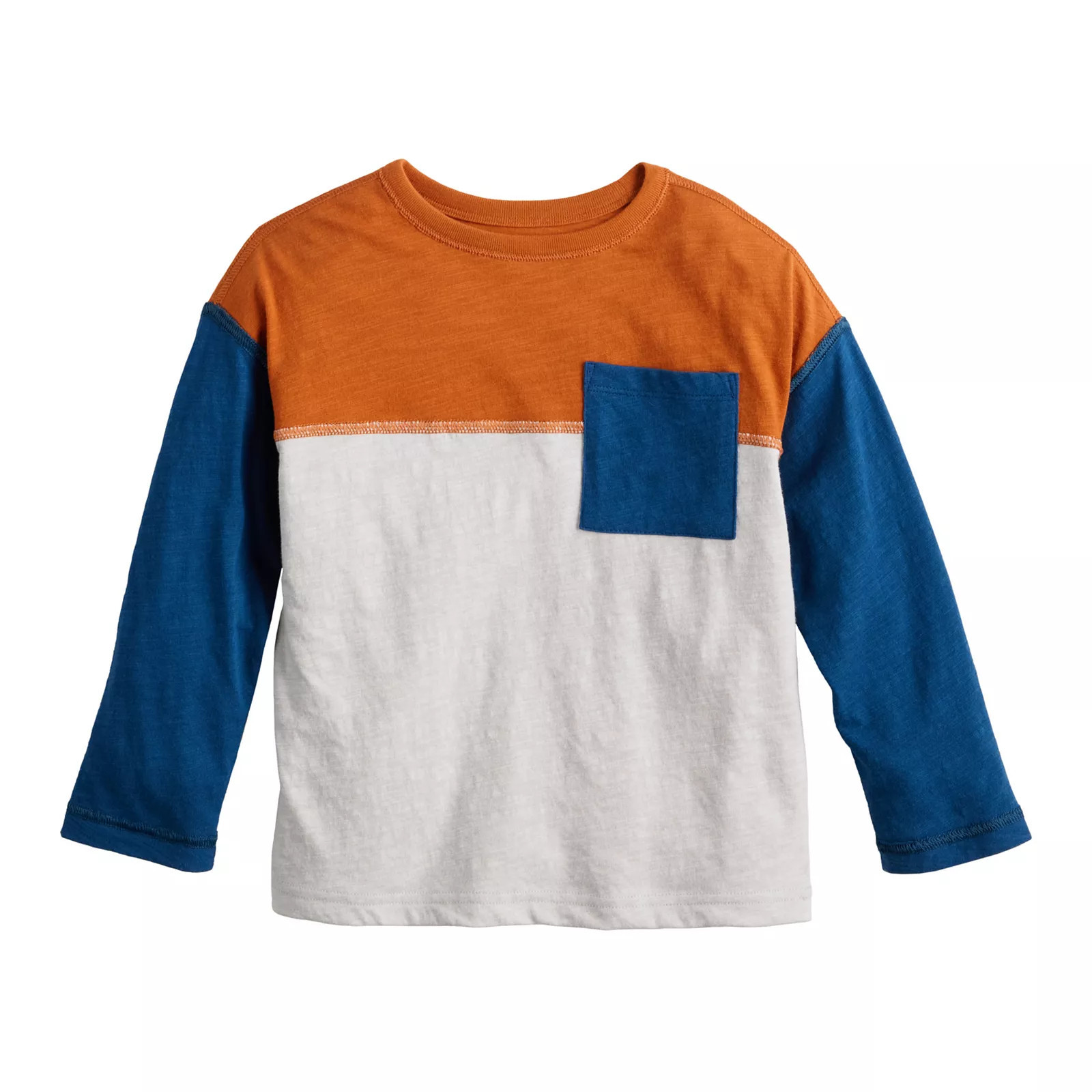 Toddler Boy & Boys 4-12 Jumping Beans® Adaptive Sensory Long Sleeve Pocket Tee, Toddler Boy's, Silver Ash | Kohl's