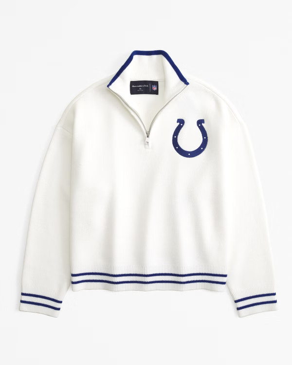 NFL Indianapolis Colts LuxeLoft Half-Zip | NFL NFL | Abercrombie.com | Abercrombie & Fitch (US)