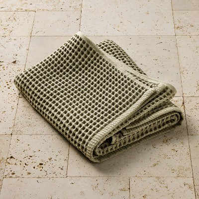 Waffle Bath Towel Olive Sage - Casaluna™ | Target