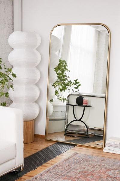 Selene Floor Mirror in Gold at Urban Outfitters | Urban Outfitters (US and RoW)