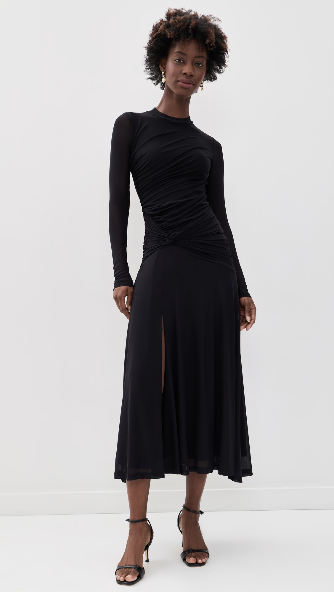 WAYF Selene Ruched Long Sleeve Dress | Shopbop | Shopbop