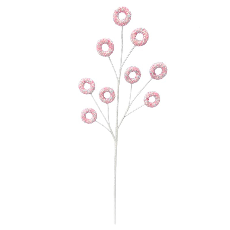 Mrs. Claus' Bakery Pink Donuts Stem, 31" | At Home