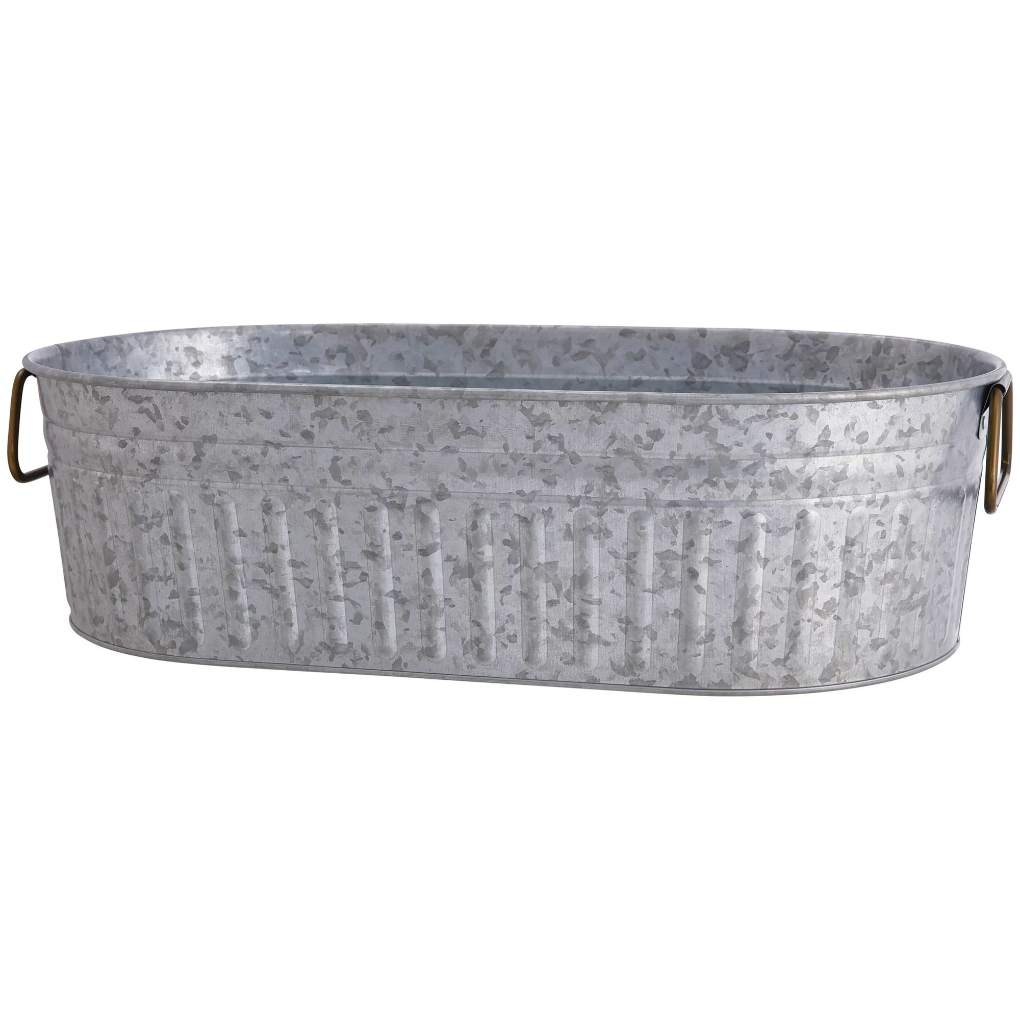 Better Homes & Gardens Galvanized Oval Tub | Walmart (US)