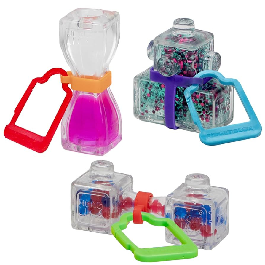 Goliath Fidget Blox 3 Pack with Backpack Clip (Amazon Exclusive) | Sound, Touch, Vision Sensory F... | Amazon (US)