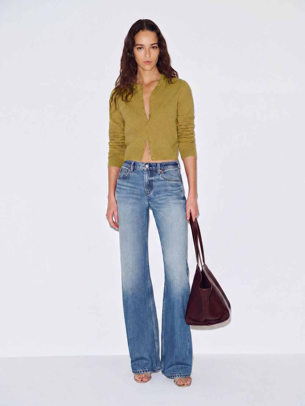 Caspia Cashmere Cropped Cardigan | Reformation (Global)