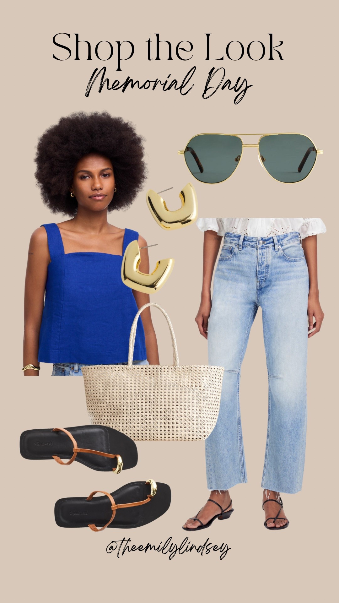 Love this Memorial Day outfit idea! 

The Emily Lindsey, summer outfit idea, vacation outfit, tank top.



#LTKSaleAlert #LTKOver40 #LTKxMadewell