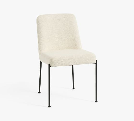 Layton Upholstered Metal Dining Chair | Pottery Barn (US)