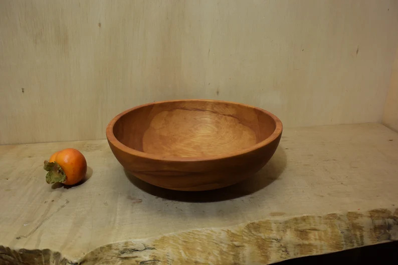Large Vintage Japanese Wooden Fruit Bowl | Etsy (US)