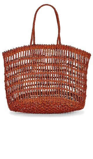 Beach Party Tote in Cocoa | Revolve Clothing (Global)