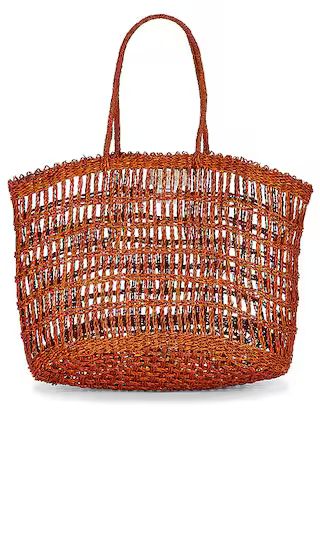 Beach Party Tote in Cocoa | Revolve Clothing (Global)