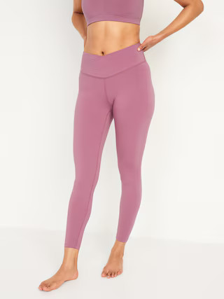 Extra High-Waisted PowerChill Crossover 7/8-Length Leggings for Women | Old Navy (US)