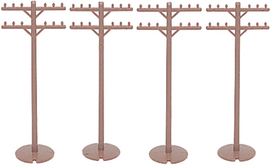 Bachmann Trains - Scenery Accessories - TELEPHONE POLES (12 pcs) - HO Scale | Amazon (US)