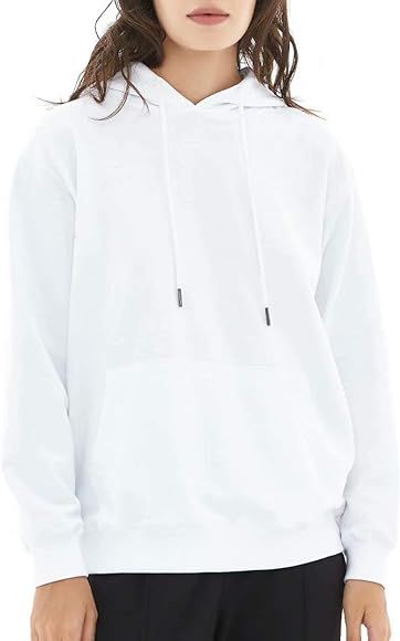QUALFORT Women's Pullover Hoodie Casual Long Sleeve Sweatshirts | Amazon (US)